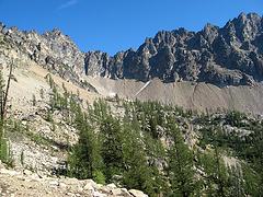 9am, 6900 feet, First view of Tupshin from ridge crest